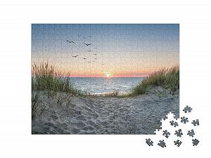 Пазл puzzleYOU Baltic Sea Puzzle Collection Sand Dunes on the Beach at Sunset 500 элементов synthetic.ua - Фото 1
