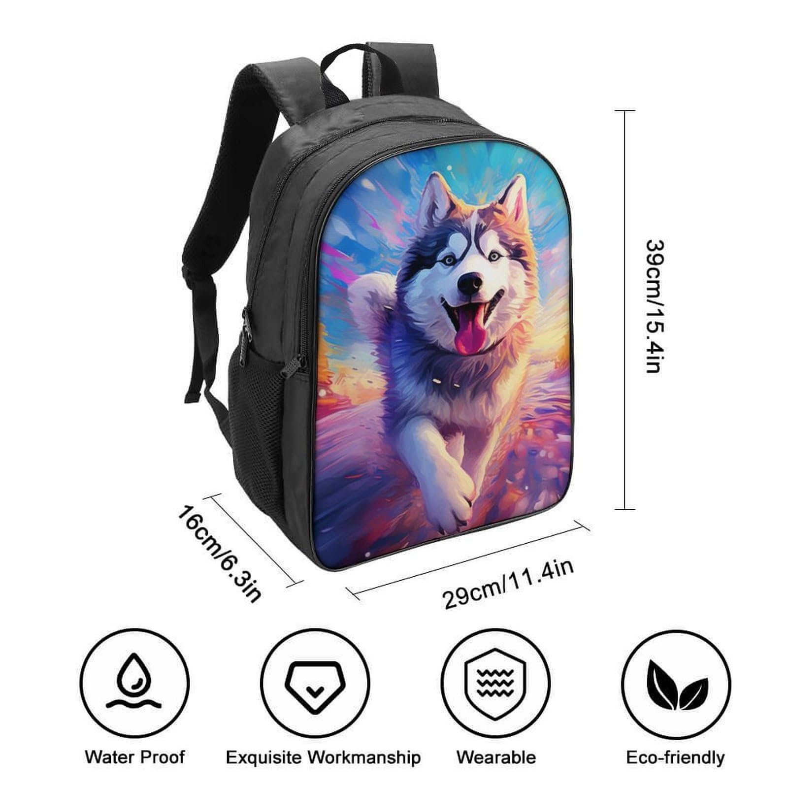 Шкільний рюкзак Husky DPEOANEBN 40x28x16см, фото №2
