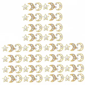 Украшения для ногтей FRCOLOR Луна и Звезда 90 шт - Фото 1