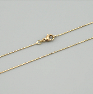 Ланцюжок позолочений на шию, жіночий, 50 см - Фото 1