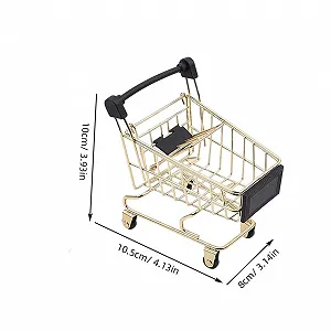 Игрушечная тележка VOSAREA Золотая из пластика synthetic.ua - Фото 1