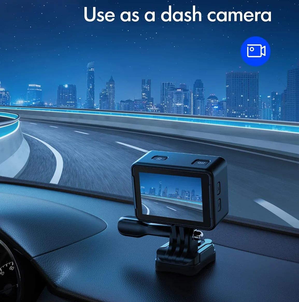 Екшн-камера WOLFANG GA200 / 170° / 24Мп / 4К / 30fps / WiFi / Вологозахищена / Чорний, фото №4