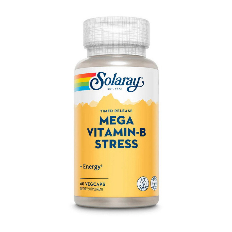 Mega Vitamin-B Stress 60 veg caps, фото №1