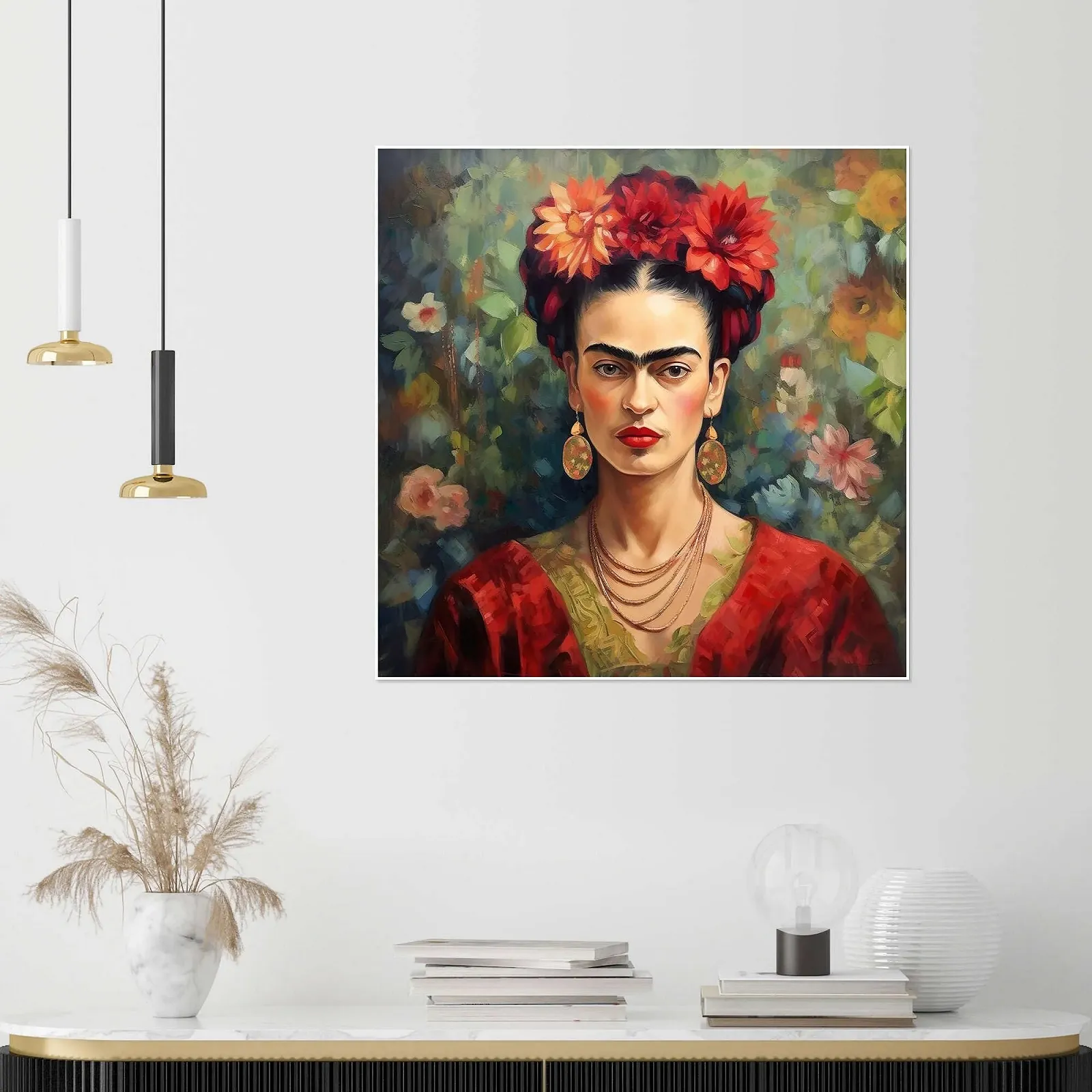 Постер Mark Ashke Frida Kahlo Vintage 50 x 50 см Красный, фото №4 Постер Mark Ashke Frida Kahlo Vintage 50 x 50 см Красный, фото №4
