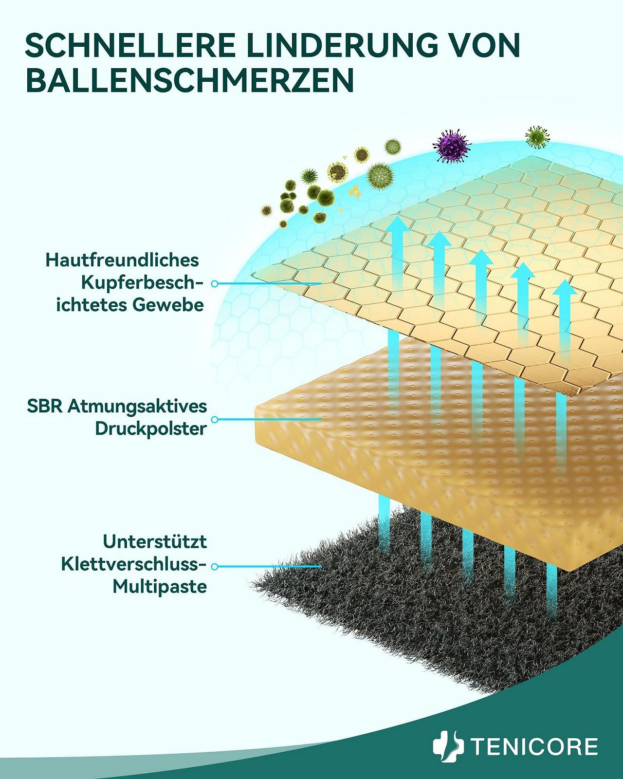 Корректор большого пальца стопы с усиленной подкладкой Hallux Valgus 1 пара, фото №9