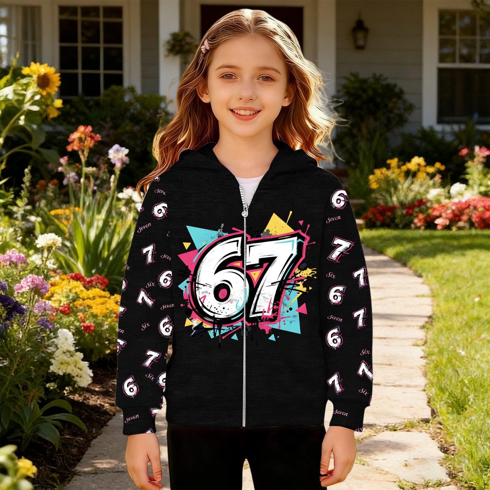 Толстовка Generisch Six Seven Молодіжна Дитяча, фото №5