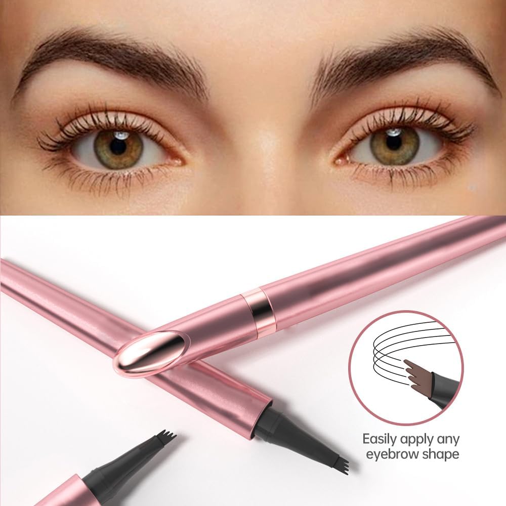 Карандаш для бровей Magic 2024 Microblading 3D 4 Fork Tip Light Brown, фото №5