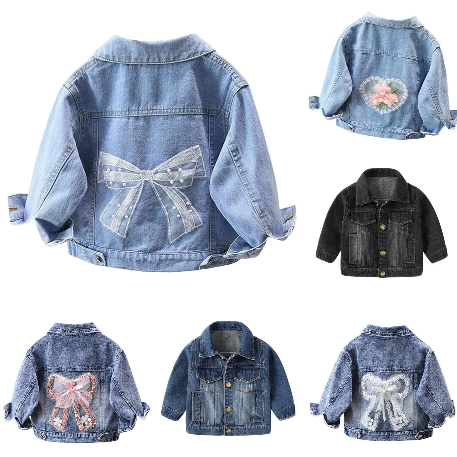 Джинсовая куртка Generisch Детская Девочки Бант Винтаж Джинсовая Куртка Осень Зима Переходная Куртка Верхняя одежда Ковбойское Пальто Повседневная Модная Куртка Удобный Поднятый Воротник Джинсовая Куртка Теплая Длинный Рукав, фото №1 Джинсовая куртка Generisch Детская Девочки Бант Винтаж Джинсовая Куртка Осень Зима Переходная Куртка Верхняя одежда Ковбойское Пальто Повседневная Модная Куртка Удобный Поднятый Воротник Джинсовая Куртка Теплая Длинный Рукав, фото №1