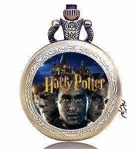 Карманные часы Taport Harry Potter Гравировка Бронза Кварцевые synthetic.ua - Фото 1