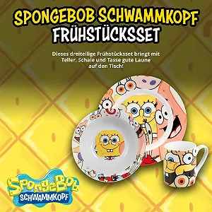 Набор для завтрака United Labels Spongebob Squarepants Детский synthetic.ua - Фото 1