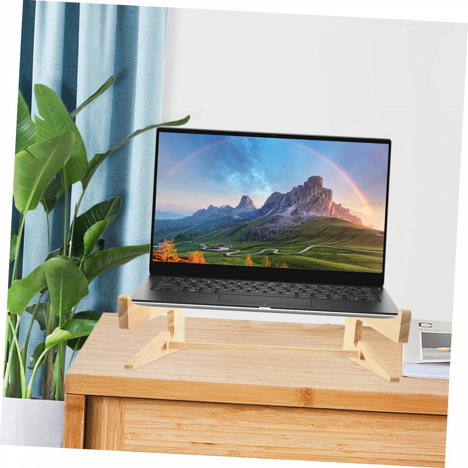 Підставка для ноутбука Дерев'яна Ергономічна Компактна, фото №8