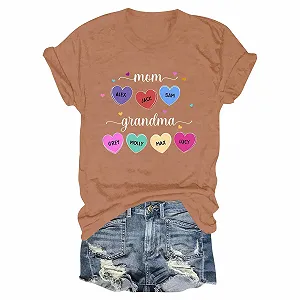 Женский рождественский свитшот 2024 Повседневная Зимняя одежда Женский С принтом Круглый вырез Стандартный Короткий рукав Повседневный - Фото 1