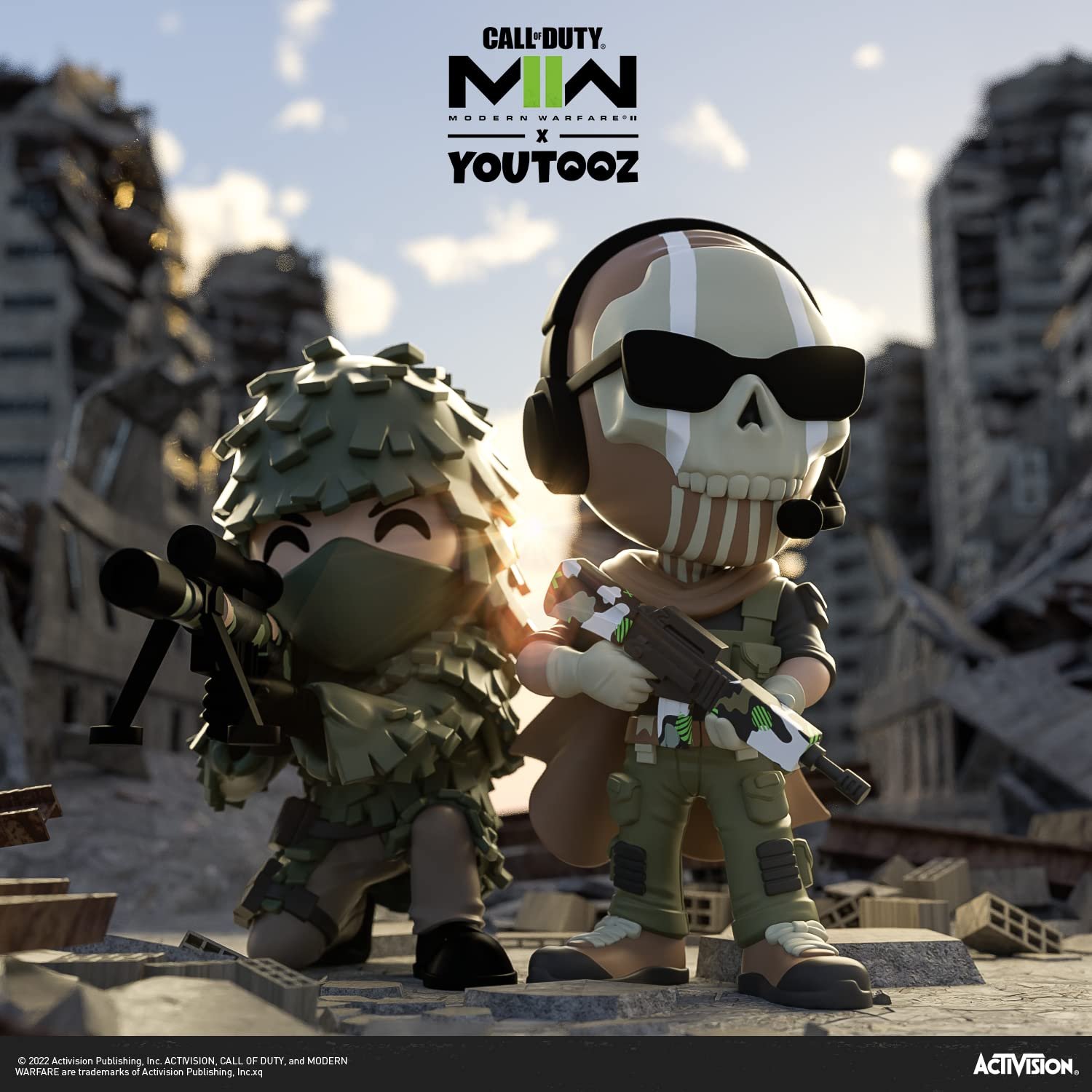 Виниловая фигурка Youtooz Call of Duty: Modern Warfare 2 Снайпер в костюме Гилли 12 см, фото №7