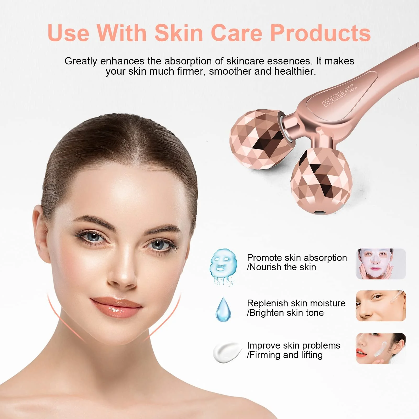 3D Масажер для обличчя SZMDLX, Масажер для підтяжки обличчя, фото №2