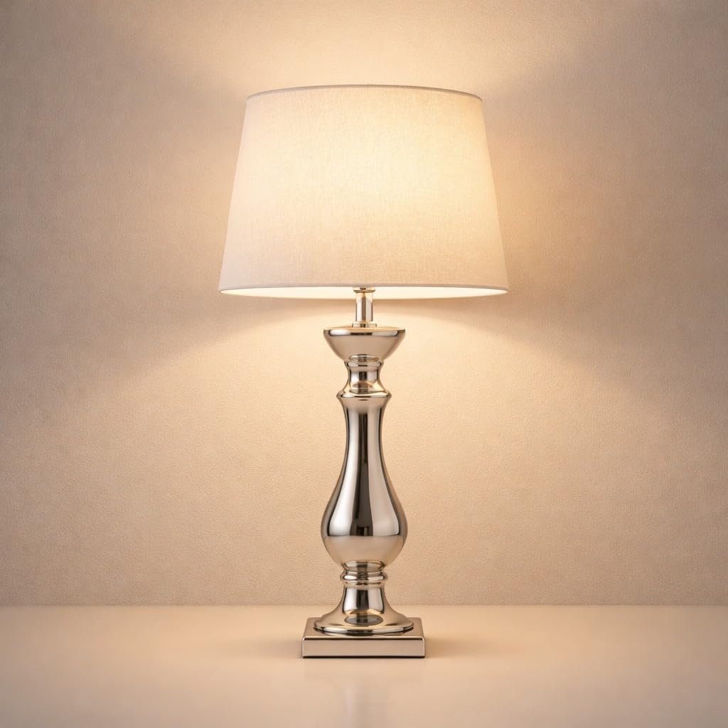 Настільна лампа 60 см E27 Silver White Energy Class A, фото №8