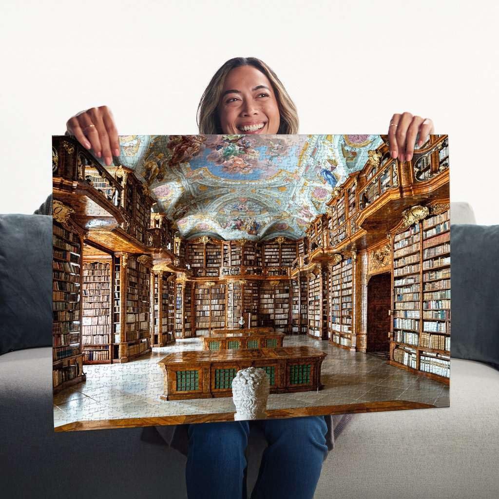 Пазл Ravensburger Library at St. Florian Monastery, Austria 12001440 1000 элементов, фото №4