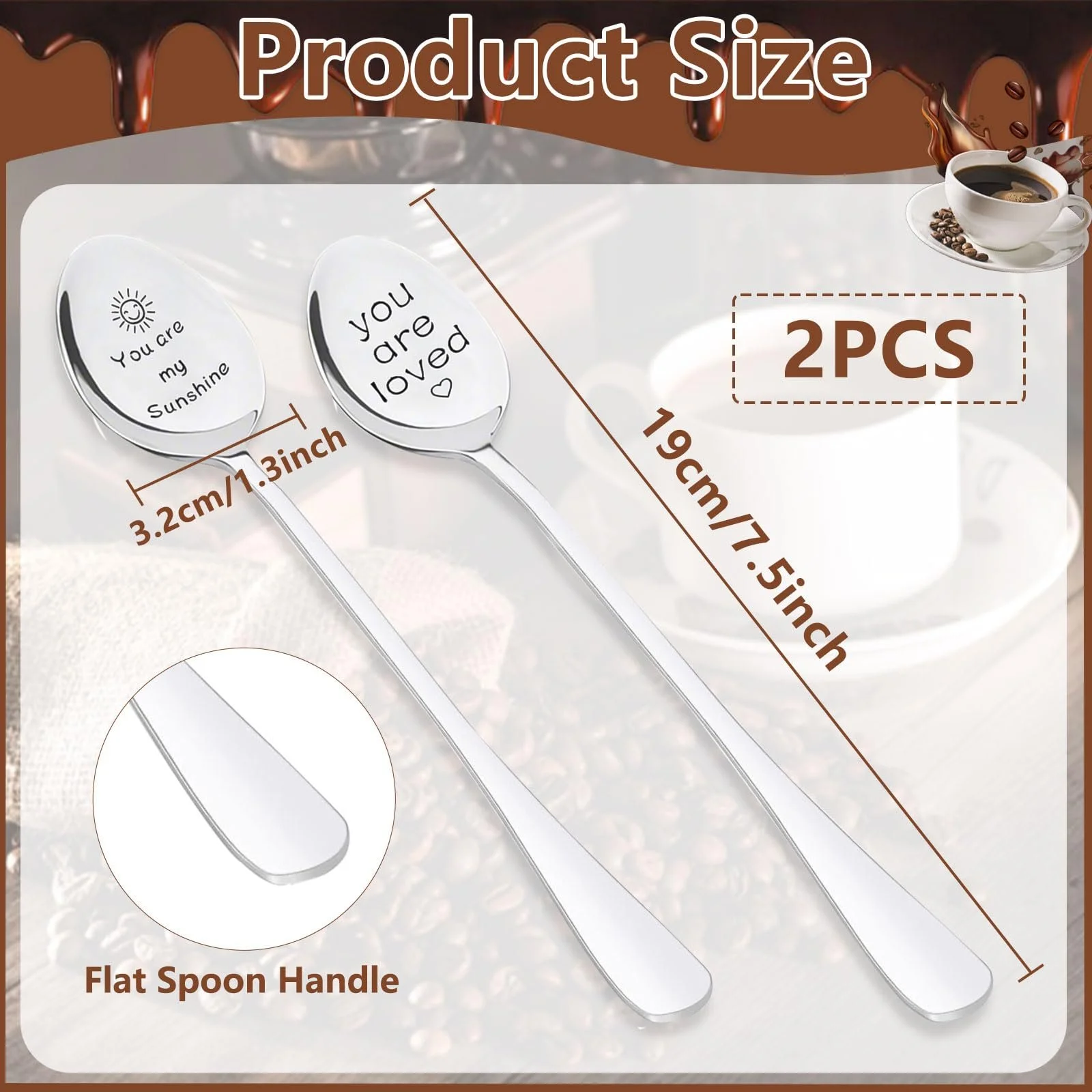 Ложка для Nutella, Кавові ложки з нержавіючої сталі, фото №2