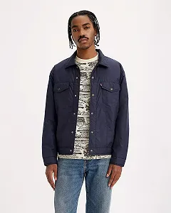 Чоловіча  утеплена куртка Levis - Relaxed Fit Padded Truck Peacoat - XS - Фото 1