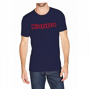 Футболка Kappa  Mezza Manica Girocollo con stampa logo pet темно-синій  XL - Фото 1