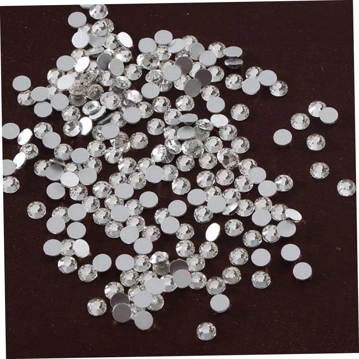 Стрази NUOBESTY Прозорі стрази Перламутрові скляні самоцвіти Круглий набір з 72 штук, фото №2