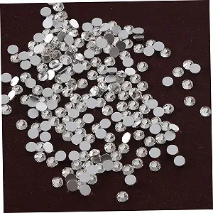 Стрази NUOBESTY Прозорі стрази Перламутрові скляні самоцвіти Круглий набір з 72 штук synthetic.ua - Фото 1