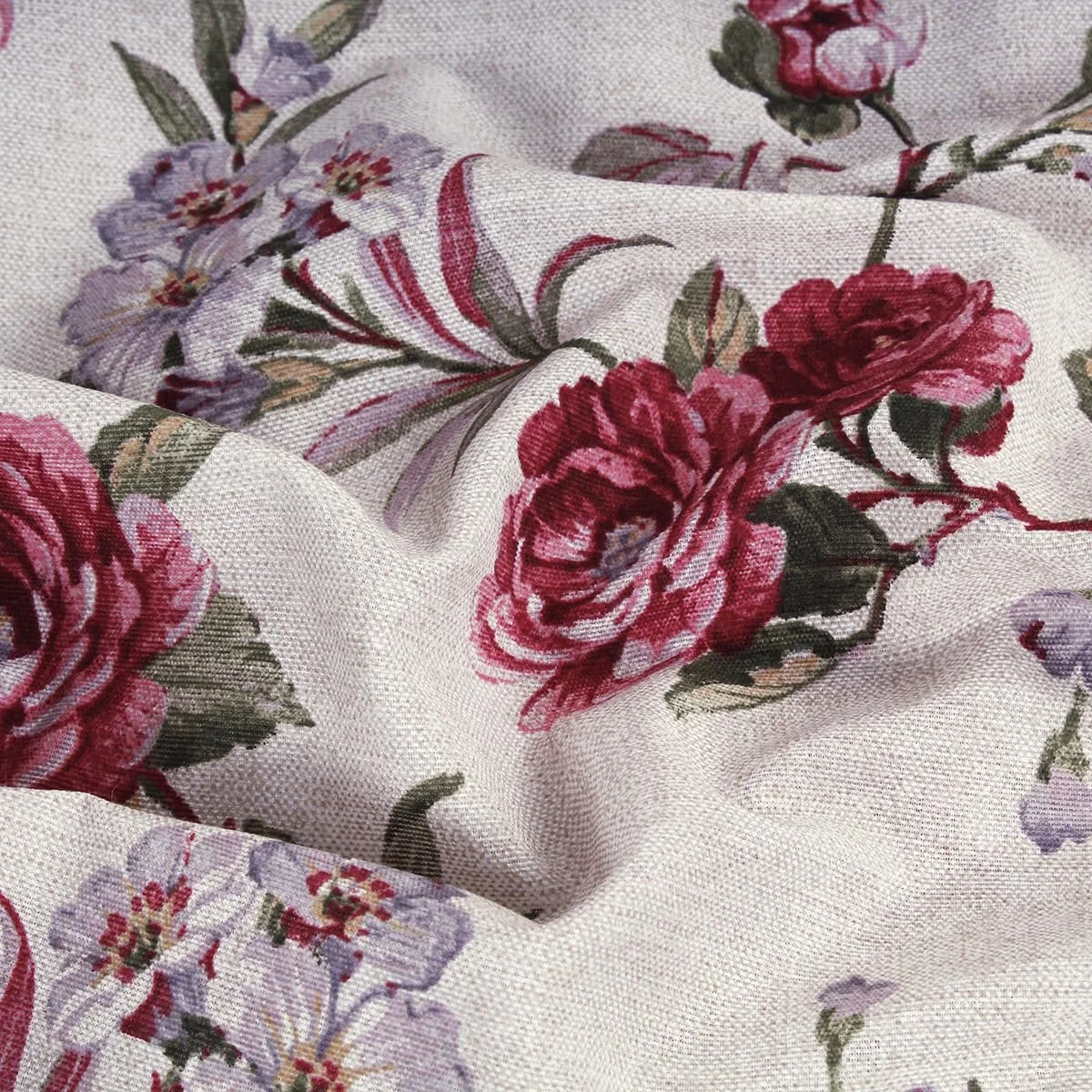 Покрывало Gran Foulard Хлопковое покрывало для дивана с цветочным принтом Цветочный узор (Taupe Rosa, 260 x 270 см), фото №3