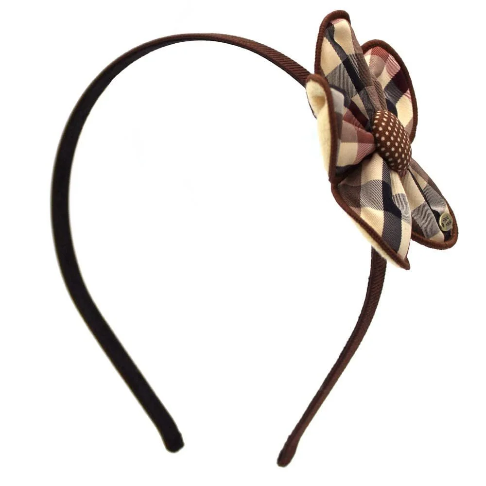 Обруч для волосся Квітковий Тартан 1 см One Size, фото №2