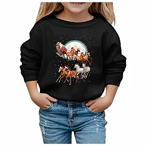 Детский рождественский джемпер Snowman Wine Glass Printed Hoodie - Фото 1