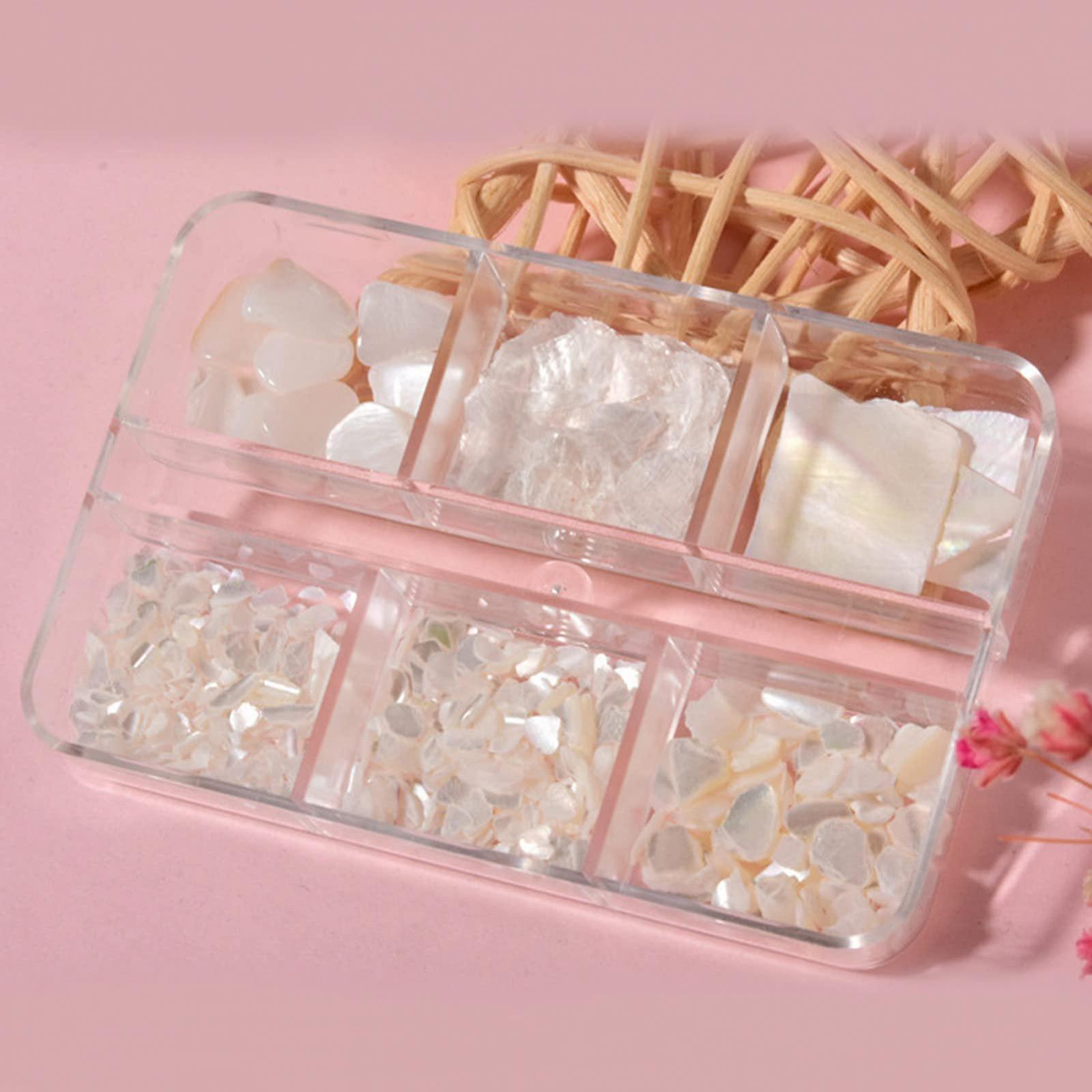 Прикраса для нігтів Мушля Різнокольорові нерівні блискітки з абалону Тонкі диски 3D для дизайну нігтів #2, фото №5