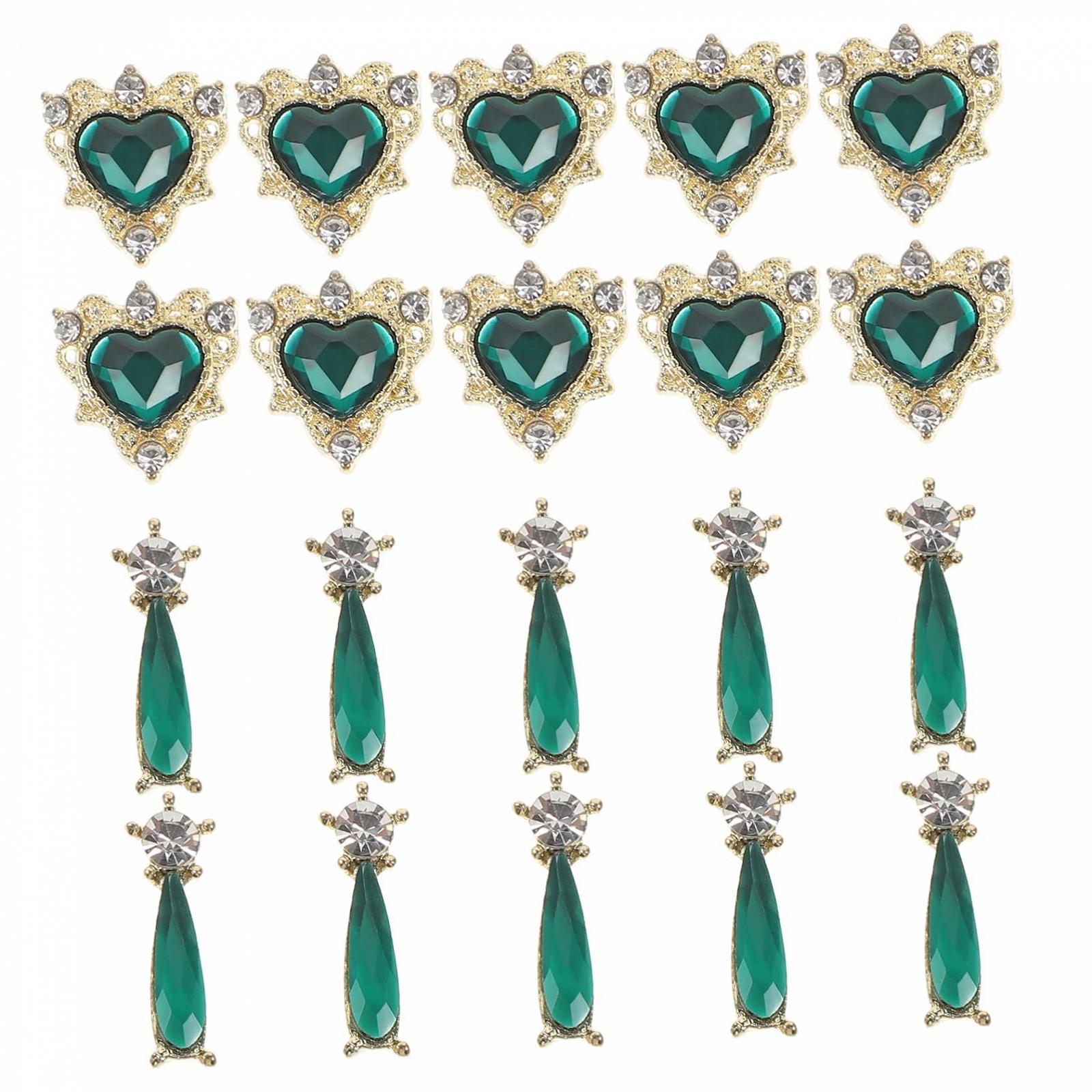 Кажан WOONEKY Металеві дорогоцінні камені для манікюру, фото №1