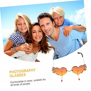 Солнцезащитные очки Сердце PACKOVE Набор из 5 synthetic.ua - Фото 1