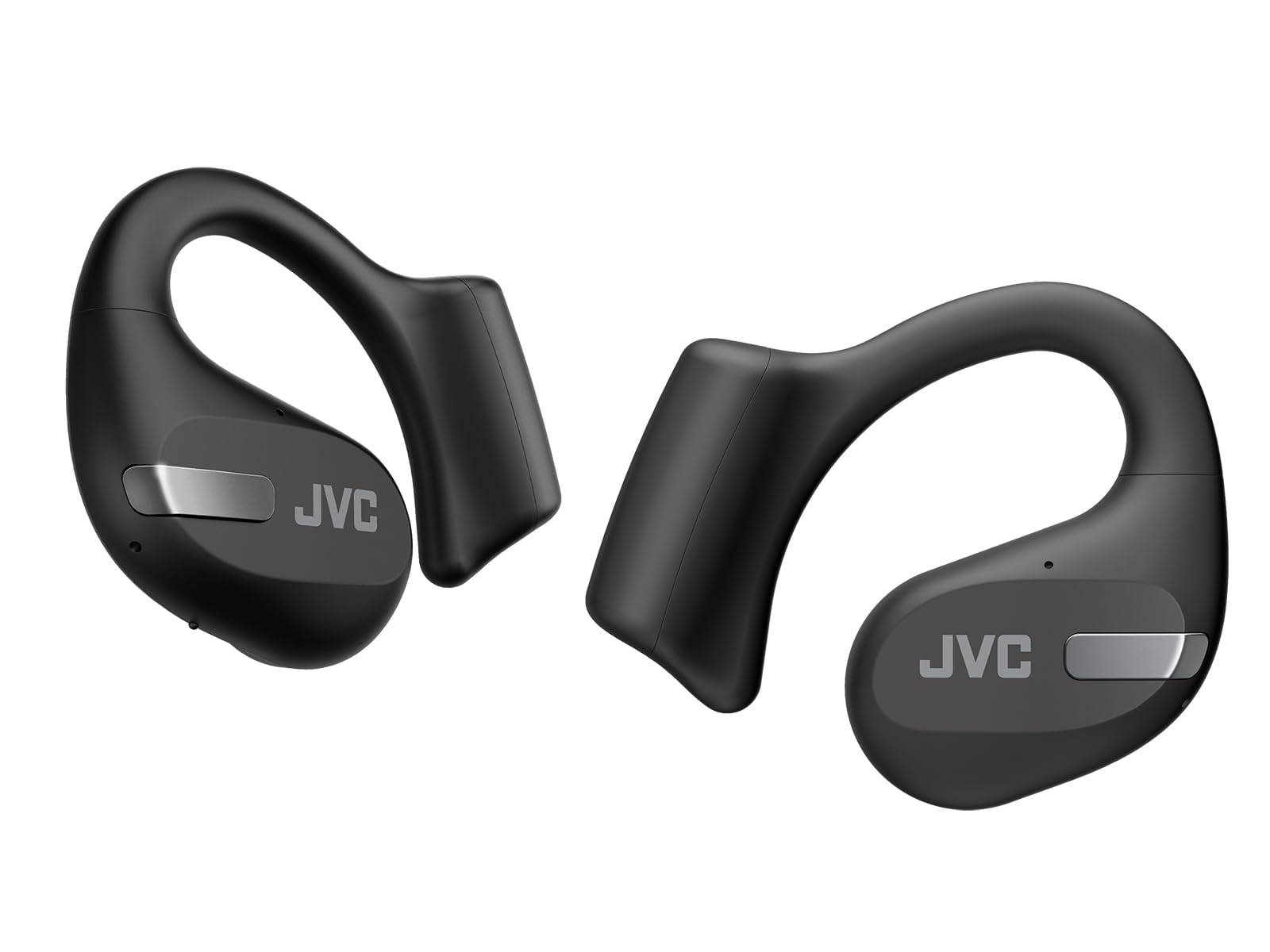 Наушники JVC Nearphones HA-NP50T-B True Wireless Внутриканальные открытый дизайн активное шумоподавление мультипоинт IPX4 приглушение микрофона 38 часов работы BT 5.3 черный, фото №1