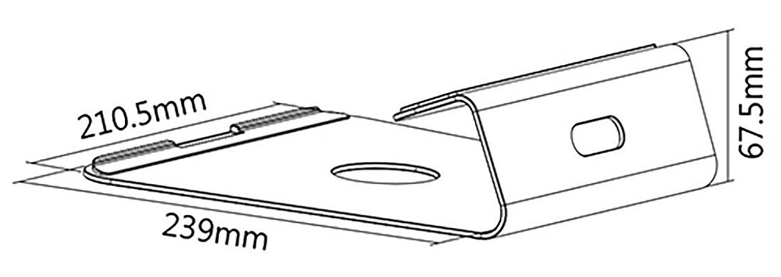 Подставка для ноутбука RICOO для MacBook MTS-01Aliminium 11-15 дюймов Охлаждение Серебристый, фото №6