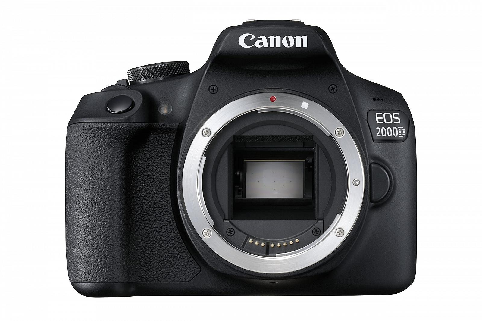 Зеркальная камера Canon EOS 2000D с объективом EF-S 18–55 F3.5-5.6 III (24.1 МП, DIGIC 4+, ЖК-дисплей 7.5 см (3.0 дюйма), Full HD, WiFi, APS-C CMOS-сенсор), черный, фото №2