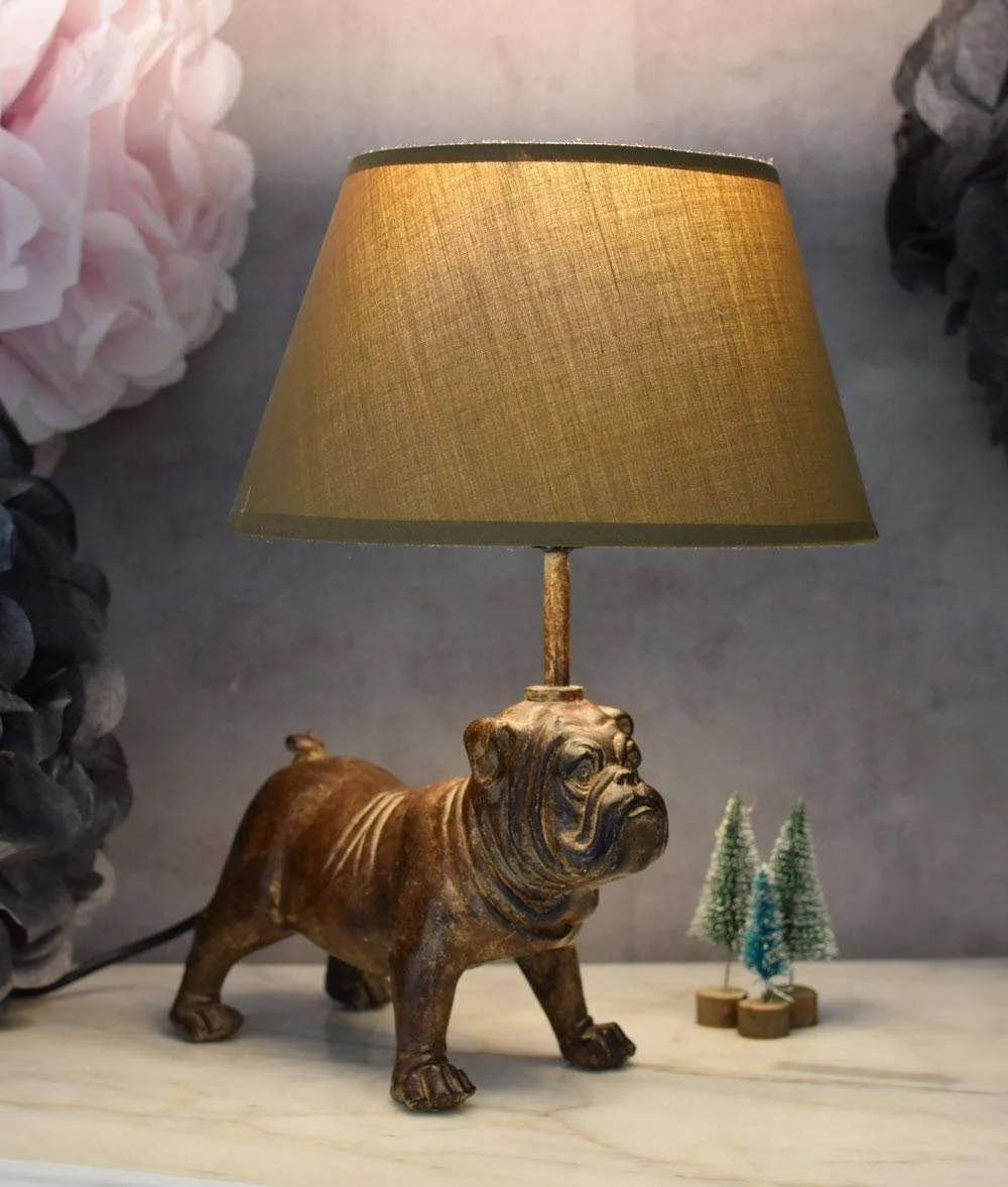 Настольная лампа-фигурка Palazzo Exclusive Carlin Pug мопс, фото №3