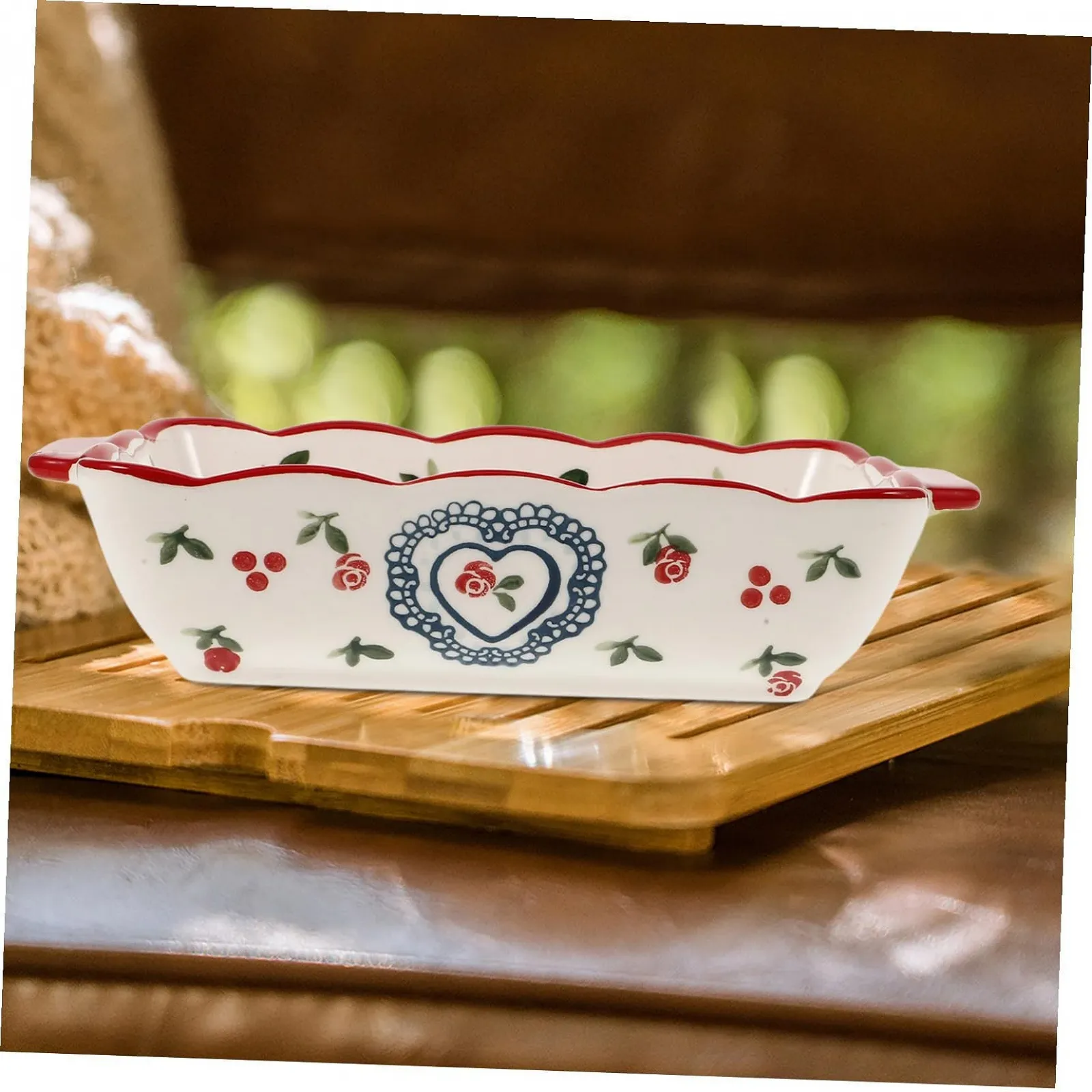 Форма для запікання прямокутна керамічна термостійка універсальна, фото №5