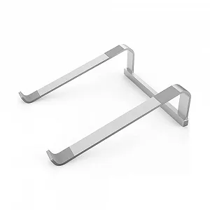 Подставка для ноутбука Настольная, Эргономичная алюминиевая подставка для ноутбука Портативная подставка-охладитель для ноутбука Подходит для большинства ноутбуков от 11" до 17,3" (Серебряная) Держатель для ноутбука - Фото 1