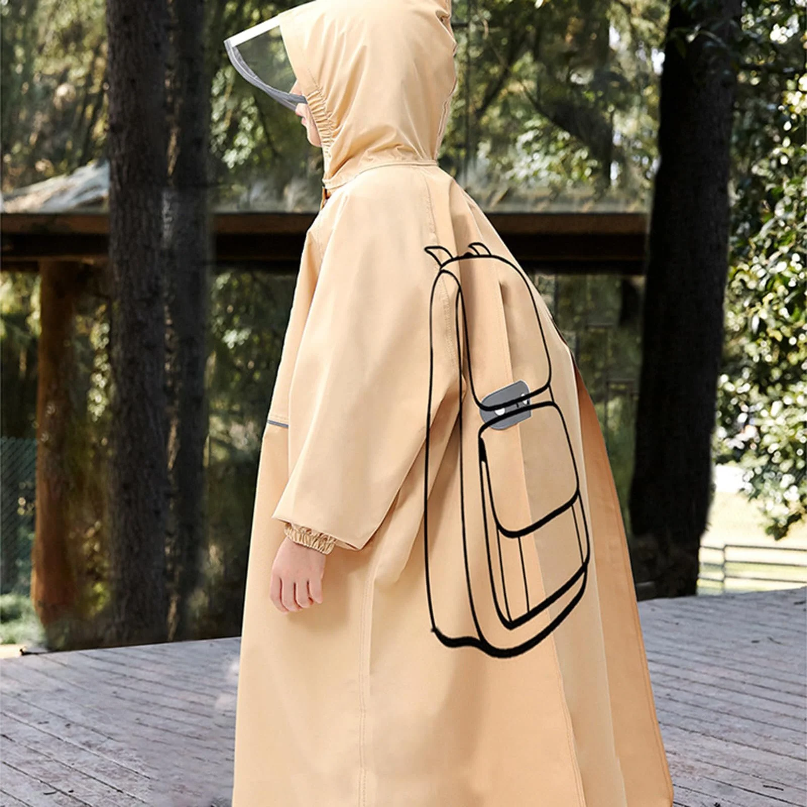 Дитячий дощовий плащ EQWIGKEIT, фото №6