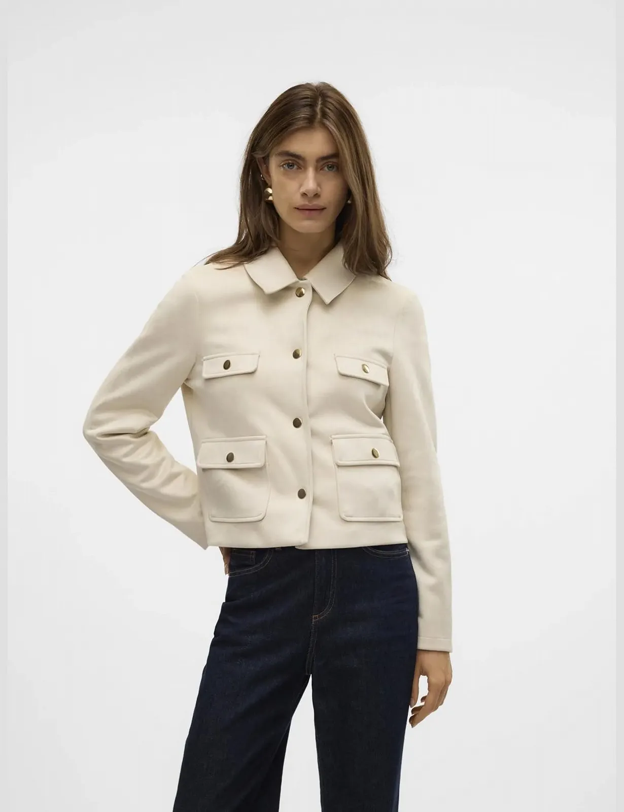 Куртка VERO MODA Vmjosesheila зі штучної замші Ent, фото №3