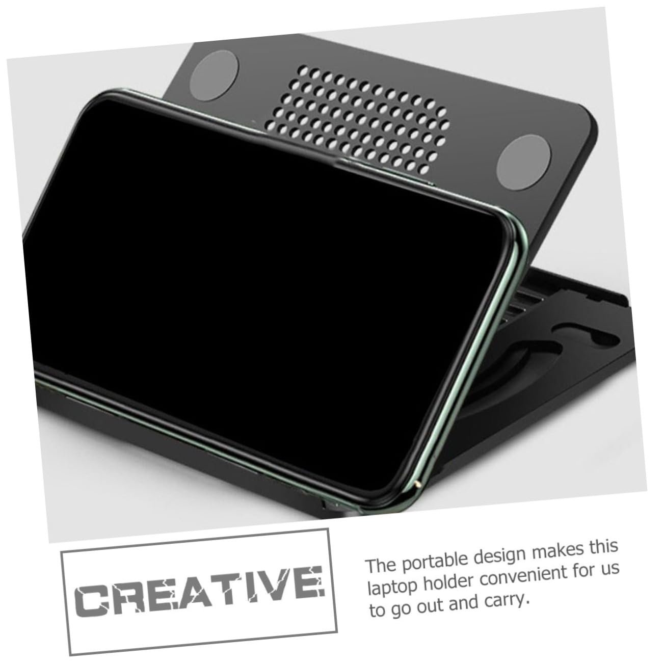 Підставка для ноутбука Yardenfun складана з відділенням Регулювання висоти, вентильована підставка для ноутбука Міцна і регульована, фото №6
