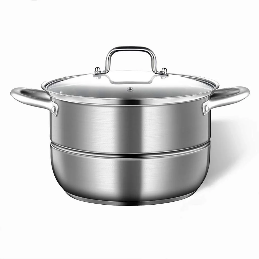 Кастрюля для запекания из нержавеющей стали с крышкой для индукционных плит 25.5 см 8 л, фото №1 Кастрюля для запекания из нержавеющей стали с крышкой для индукционных плит 25.5 см 8 л, фото №1