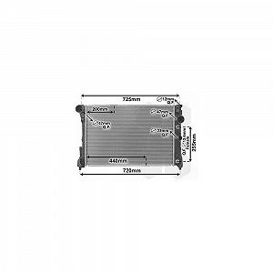 Радиатор охлаждения двигателя VAN WEZEL 30002546 для MERCEDES-BENZ - Фото 1