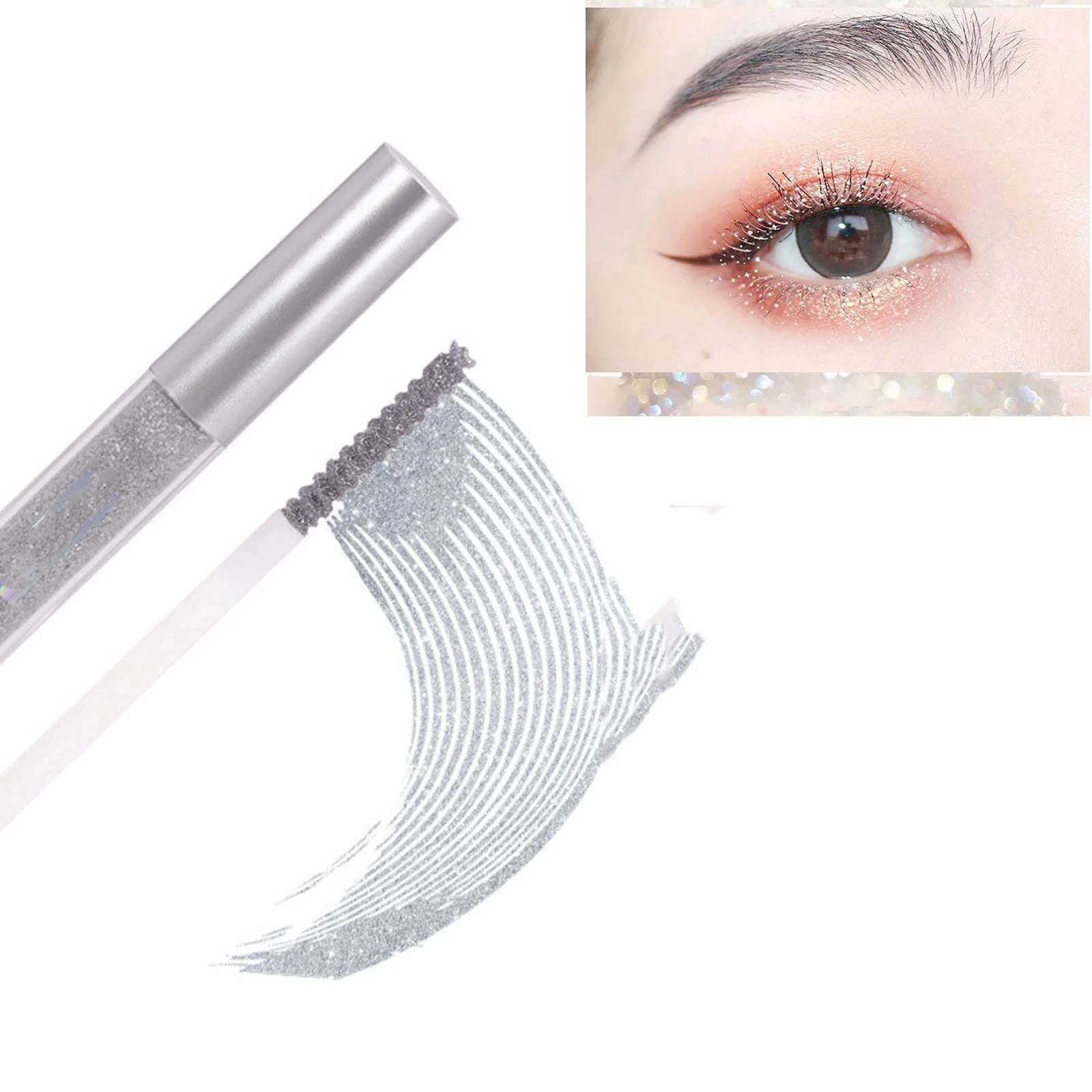 Жидкие блестящие тени для век, металлик, 3 мл, Silver, фото №4 Жидкие блестящие тени для век, металлик, 3 мл, Silver, фото №4