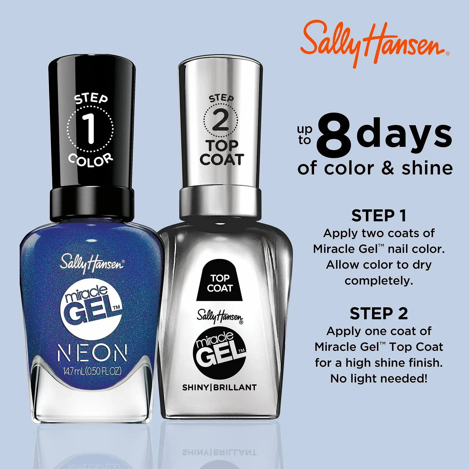 Гель-лак Sally Hansen Miracle Gel Neon 883 Anything Is Possible, фото №4