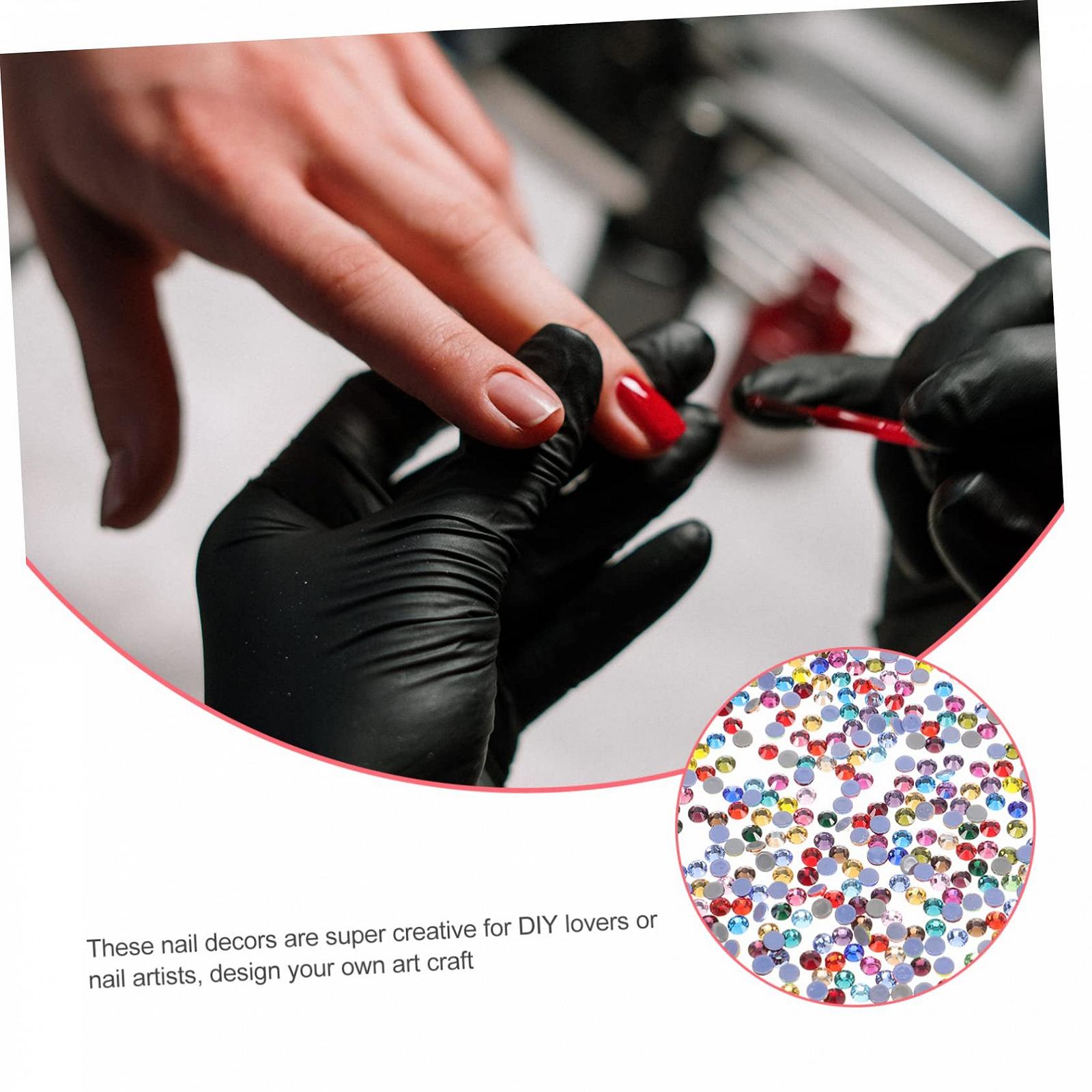Самоклеящиеся Стразы FRCOLOR 2 Набора Камни для Ногтей Яркие Цвета для Проектов 1440 Штук x 2, фото №6