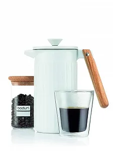 Кавник порцеляновий Bodum Douro 1 літр, білий synthetic.ua - Фото 1