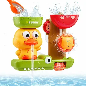 Игрушка для ванны Утка Лев Крокодил Водяная игрушка - Фото 1