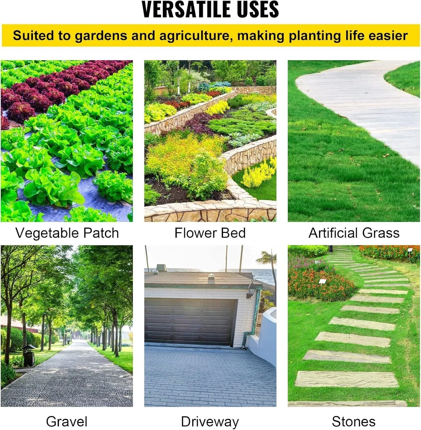 Агроволокно VEVOR VV-FCB-PE 4*100FT 5.8OZ Black, фото №6