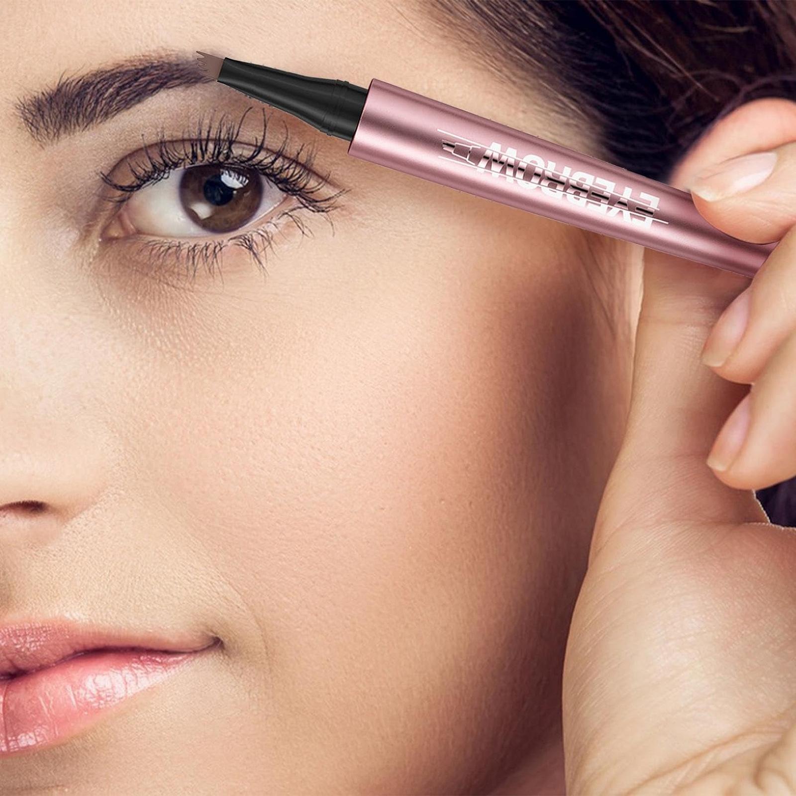 Олівець для брів Magic 2024 Microblading 3D Водо- та пітностійкий 4 Tipped Сірий, фото №6