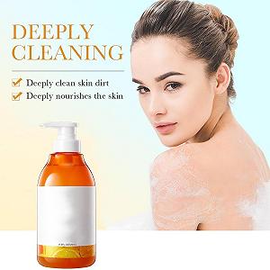 Гель для душу Vitamin C and Lemon Niacinamide Відлущувальний Глибоке очищення synthetic.ua - Фото 1